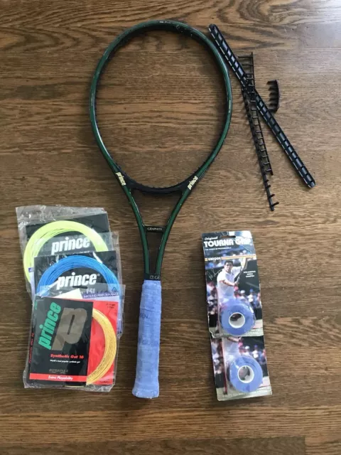Prince Tennis Racket Used - With New  Strings, Grip, Bumper Guards! 7 Piece Set