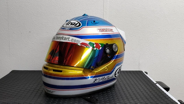arai helmet SK-5 for racing kart M size painted used Mirror shield installed