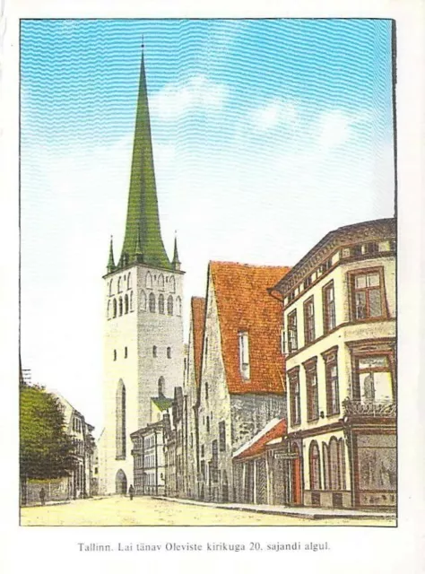 Tallinn AK Reval Estland Kirche Altstadt Künstler Ansichtskarte