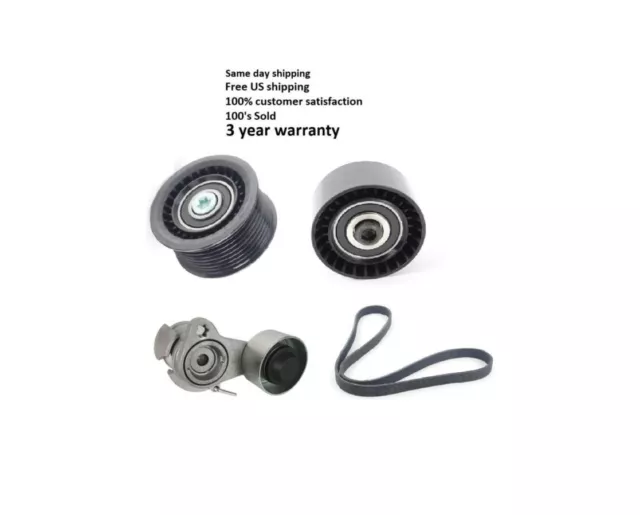 NEW BMW X6 740Li 740i Belt tensioner 4pcs Kit 11287559889 / 11287627052