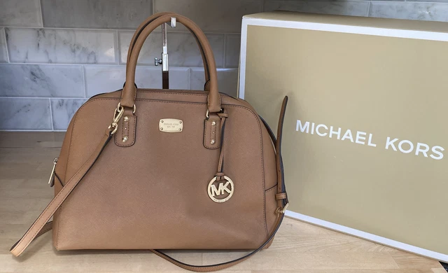 Michael kors sandrine small saffiano leather satchel deals