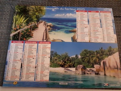 CALENDRIER DE LA Poste 2023. Vendee. Paysages mer EUR 6,00 - PicClick FR