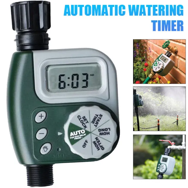 Electronic Water Tap Timer Garden Irrigation Control Unit Digital LCD Watering