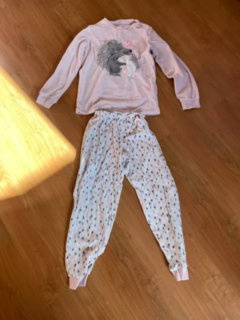 Schlafanzug / Pyjama Mädchen Gr. 140 kuschelig warm 🤩 TOP🤩