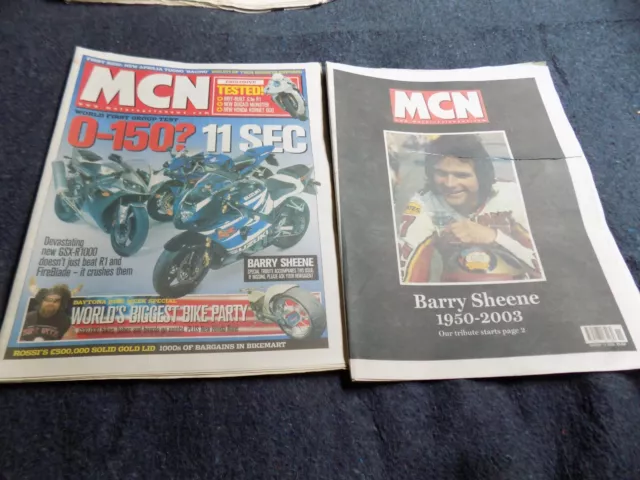 MCN/Barry Sheene/Suzuki GSXR1000 v Honda CBR1000 v Yamaha R1/Aprilia/Ducati