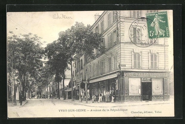 CPA Ivry-sur-Seine, Avenue de la Rèpublique