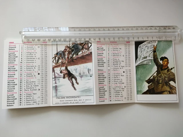 Calendario Patriottico Del 1969 - Il Borghese