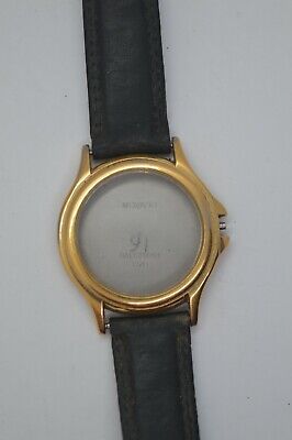 Movado Museum Gold Bezel Stainless Quartz 35mm Watch Ref: 87 E4 0863
