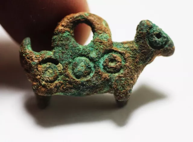 ZURQIEH -AD921- Late Roman - Byzantine Bronze Amulet. 400 - 850 A.D 3