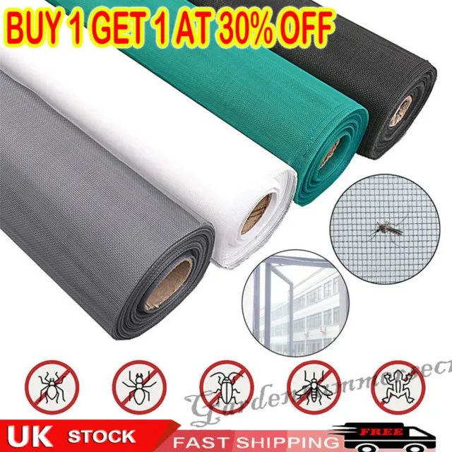 Quality Fibreglass Screen Mesh Net Anti Insect Fly Mosquito Spider Window Doors