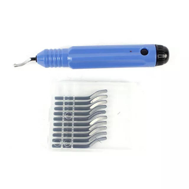 Deburring Tool Kit 10pcs High-Speed Steel Rotary Blade Deburr Tools With Handle