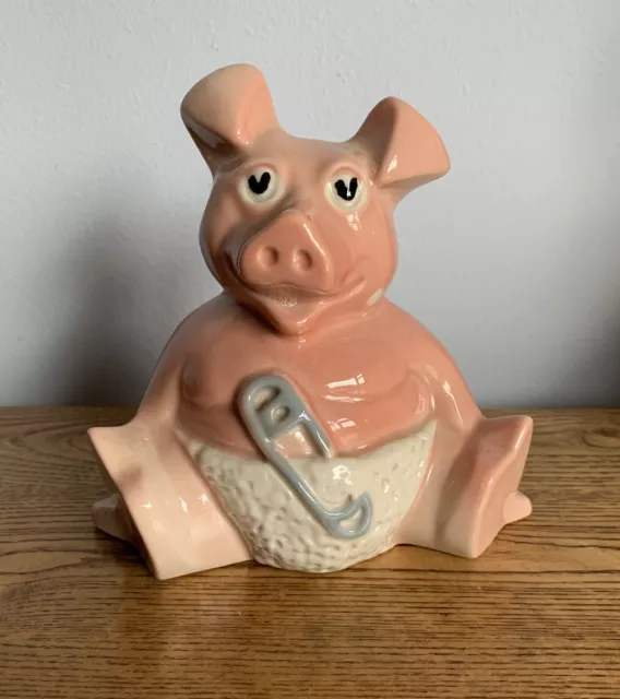 NatWest Pig 'Baby Woody' with Original Stopper - Wade Vintage Piggy Bank