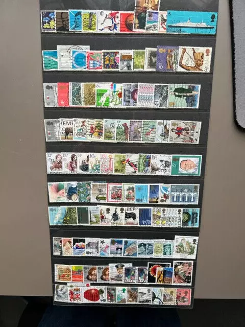 GB commemorative stamps  100 ALL DIFFERENT