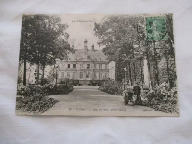 CPA DOS VERT ORNE 61 FLERS L'HOTEL DE VILLE XVIe SIECLE