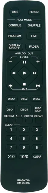 RM-DX740 RM-DC355 Replaced Remote Control for Sony Player Receiver CDP-XB740E