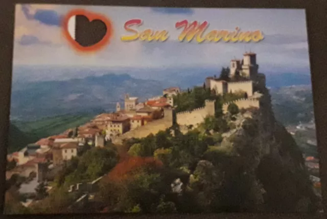 Repubblica di San Marino - prima torre e panorama - viaggiata