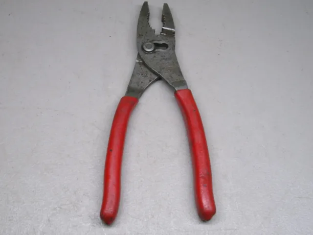 Snap-On 47Acf 8" Talon Grip Combination Slip Joint Pliers Red