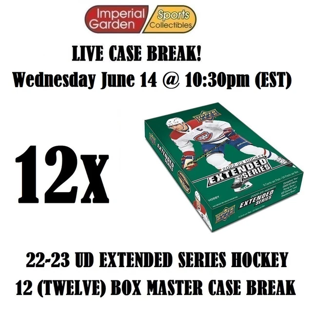 2022-23 UD EXTENDED SERIES HOCKEY 12 BOX CASE BREAK #3711 - San Jose Sharks