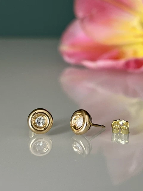 boucles d oreilles or 18 carats diamant