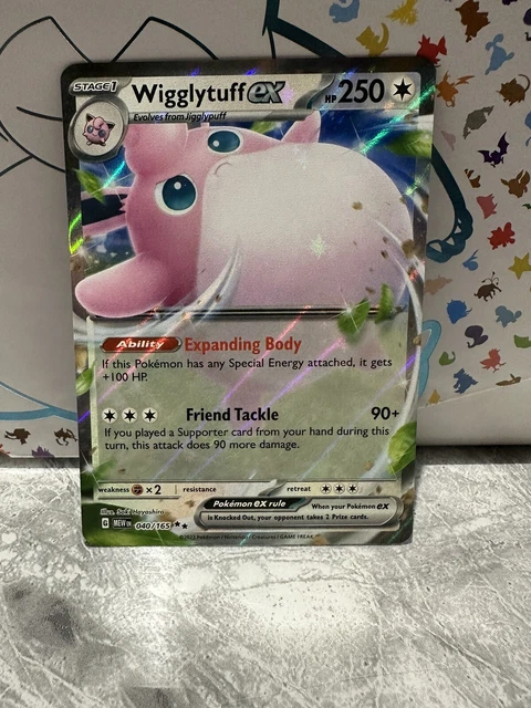 040/165 Wigglytuff ex - Pokemon 151 - English - Double Rare - Pokemon Card TCG
