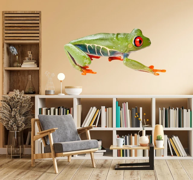 Poster Mural 3D Chien Avec Lunettes – Sticker Déco Mural Animal A410