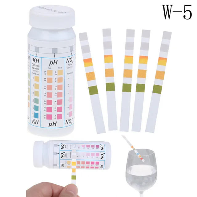 50 Strips 5 in 1 Swimming Pool Spa Water Test Strips Nitrate Nitrite PH   LFYNRQ