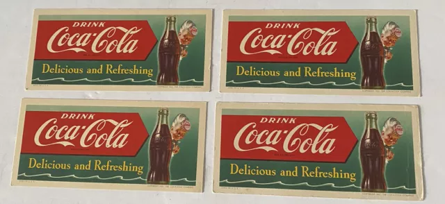1951 Drink Coca Cola Blotter "Arrow" Coca Cola Boy Archive Stamped Atlanta GA