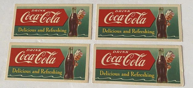 1951 Drink Coca Cola Blotter "Arrow" Coca Cola Boy Archive Stamped Atlanta GA