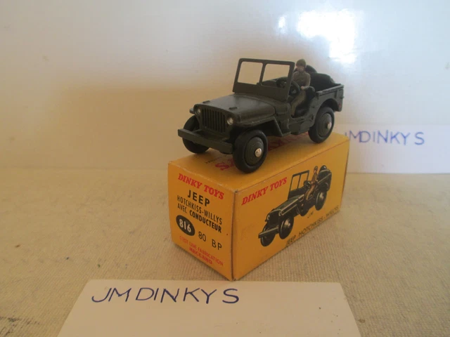 Dinky Toys 1:43 Jeep Hotchkiss Willys grün 80B Modellauto 80B