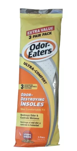 Plantillas de olor para pies ultra confortables Odor Eaters, 3 pares