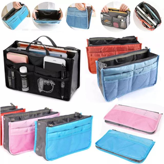 Womens Travel Insert Make Up Bag Cosmetic Pouch Bags Toiletry Handbags Organizer