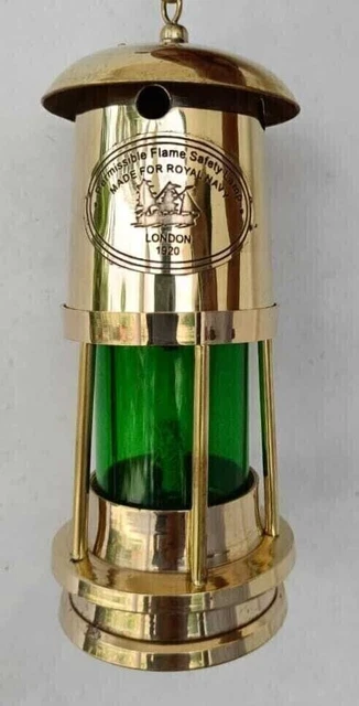 15,2 cm große nautische Öllampe aus Messing, polierte Schiffslaterne,...