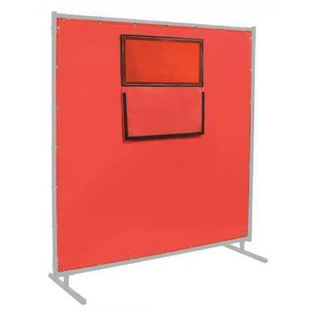 Steiner 384-338F-6X8 Welding Curtain,8 Ft. W,6 Ft.,Red