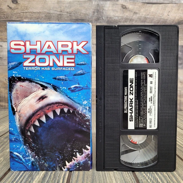 SHARK ZONE (VHS, 2003 R) Rare Great White Shark Attack Horror Monster B