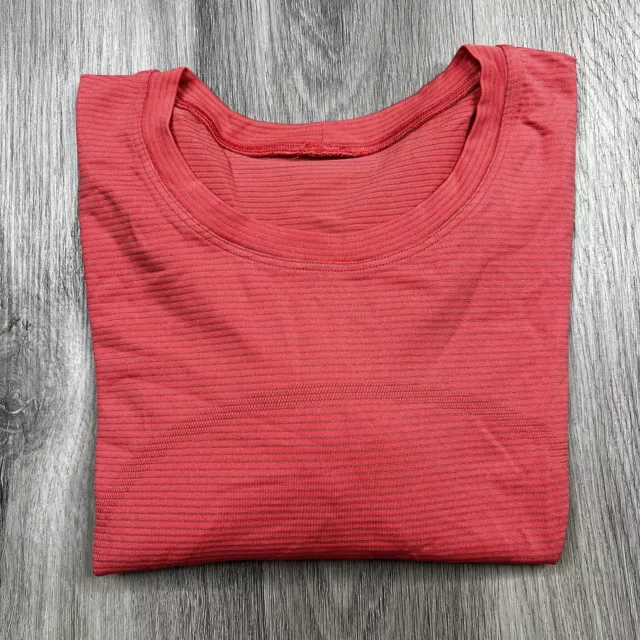 Lululemon Long Sleeve Swiftly Tech Shirt Womens Size 8 Pink Striped