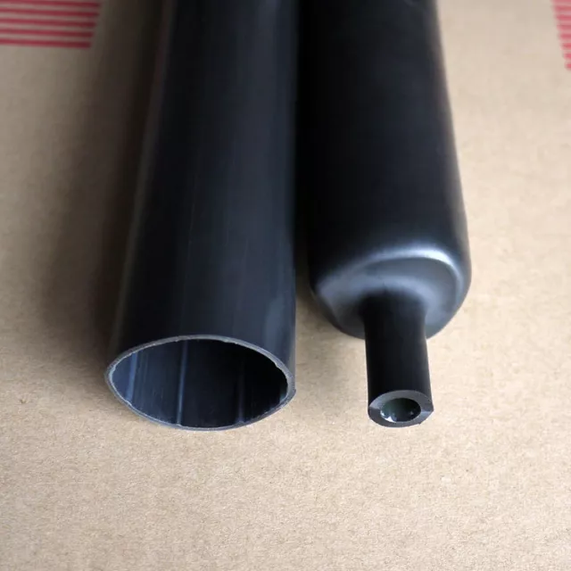 13Feet Black double-wall heat shrink tubing 4mm 3:1 adhesive tube waterproof