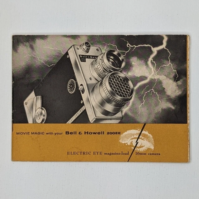 Vintage Bell & Howell 200EE Electric Eye 16mm Movie Camera Owner's Manual