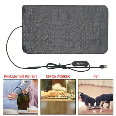 USB Adjustable Electric  Heating Pad Heater Mat Bed Blanket Pet Dog Cats Warmer