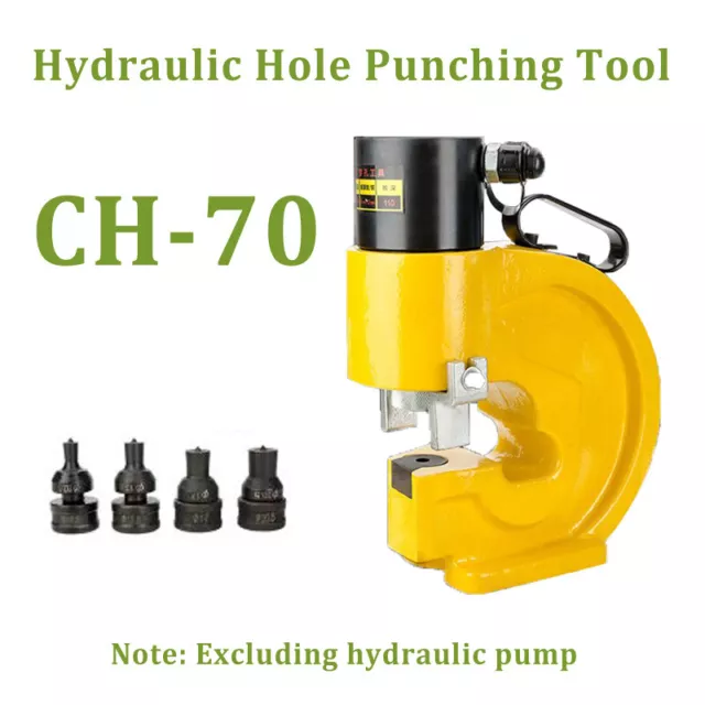 CH-70 Hydraulic 35T Smooth Hole Punching Tool Force Puncher F/ Iron Hole Digger