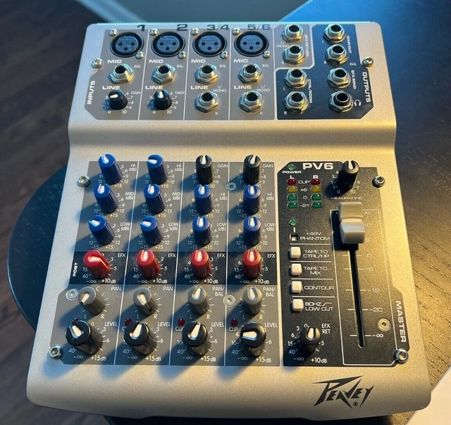 PEAVEY PV6 MIXER Used Professionally (missing power supply) 25.00