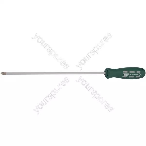 Draper Expert Long Reach Mechanic's/Engineers PZ Type Screwdriver, No.2 x 250mm
