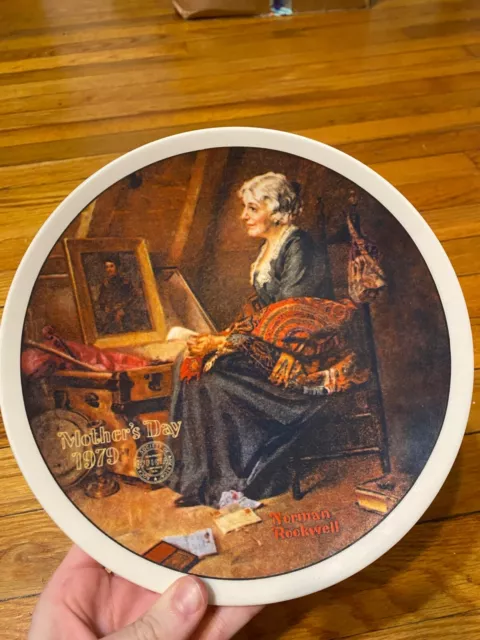 1979 Reflections Norman Rockwell Mothers Day Series Knowles Collectors Plate USA