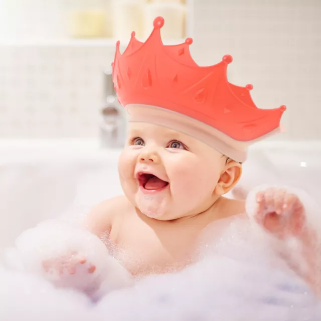 2 Pcs Shower Caps for Kids Hair Washing Hat Shampoo Sun Visor 2