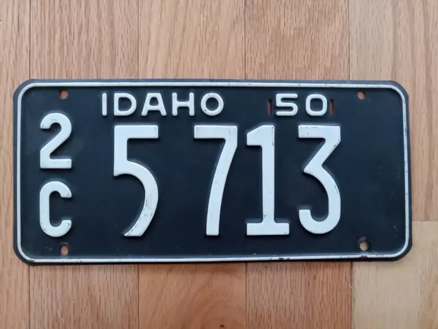 1950 Idaho License Plate - Excellent
