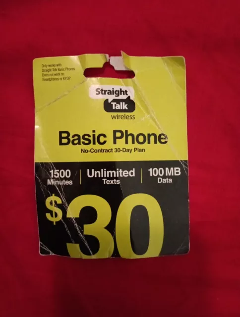 Straight Talk "Basic Phone"  $30 Gift Card
