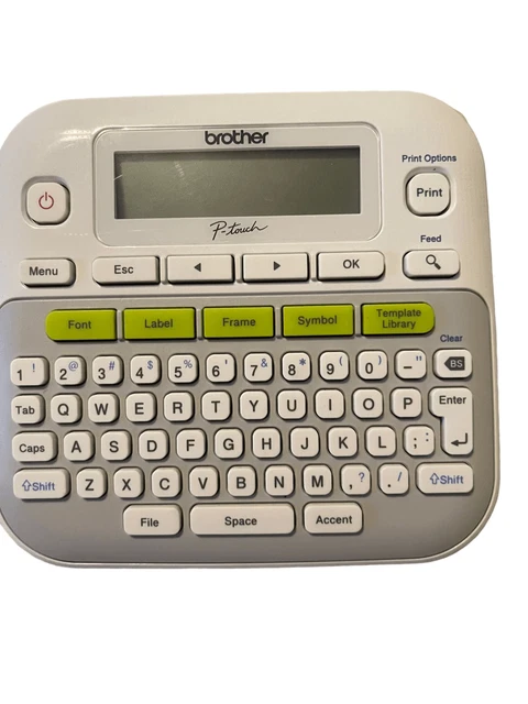 Brother PT-D210 Labeler White Easy Compact Handheld Label Maker Printer