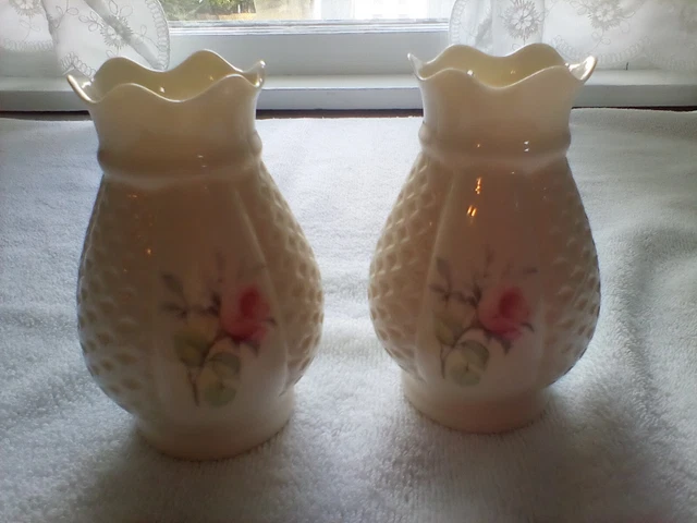 Vintage Donegal Irish Parian China Vases (2)