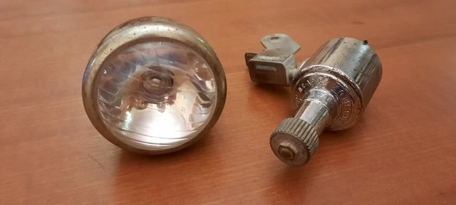 Kit Dynamo Et Phare Avant Vélo Vintage DANSI - Sport Des Années 50 - Pièce De Collection à Restaurer