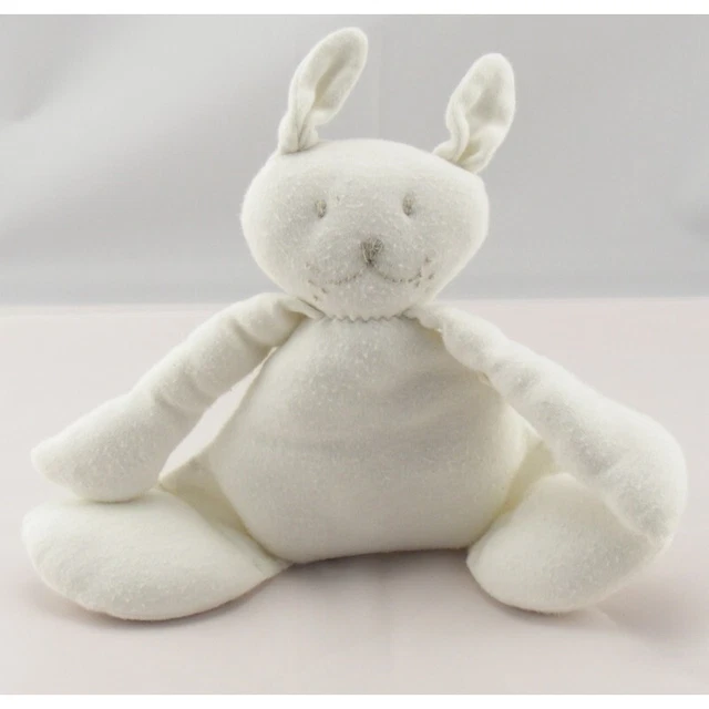 Doudou semi plat lapin blanc OKAIDI - 5306