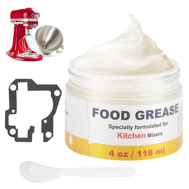 4 OZ FOOD Grade Grease with 9709511 Gasket for Kitchenaid Stand Mixer